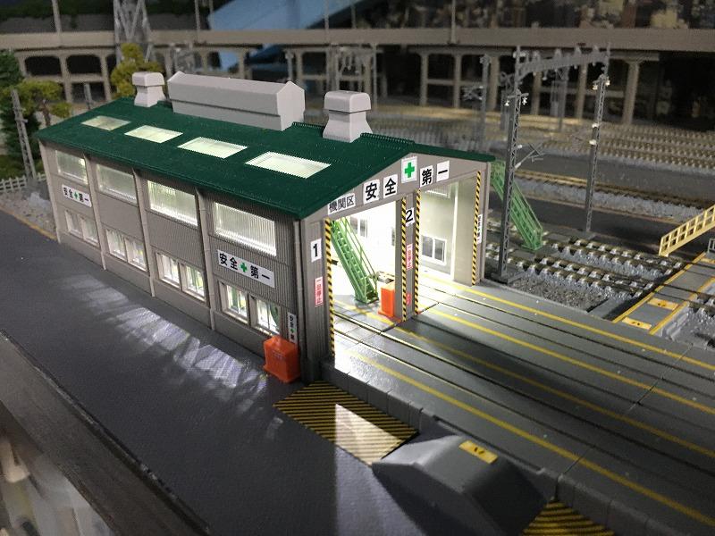 Nゲージ　ジオラマ　KATO 高架線路　トミックス　神社　コンビナート　お寺 Nゲージ ジオラマ KATO 高架線路 トミックス 神社 コンビナート